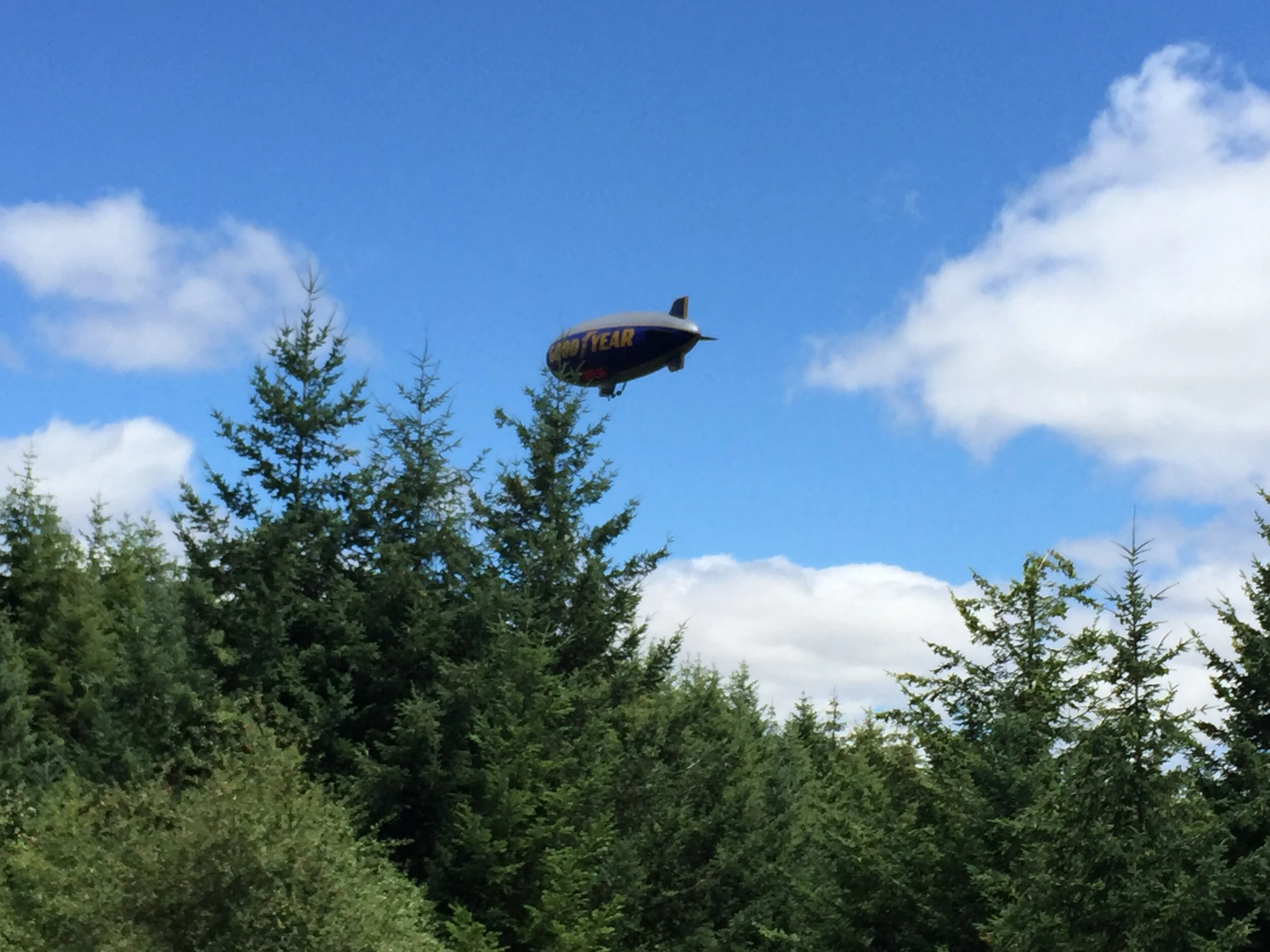 GoodYear Blimp Flying Over Home.JPG