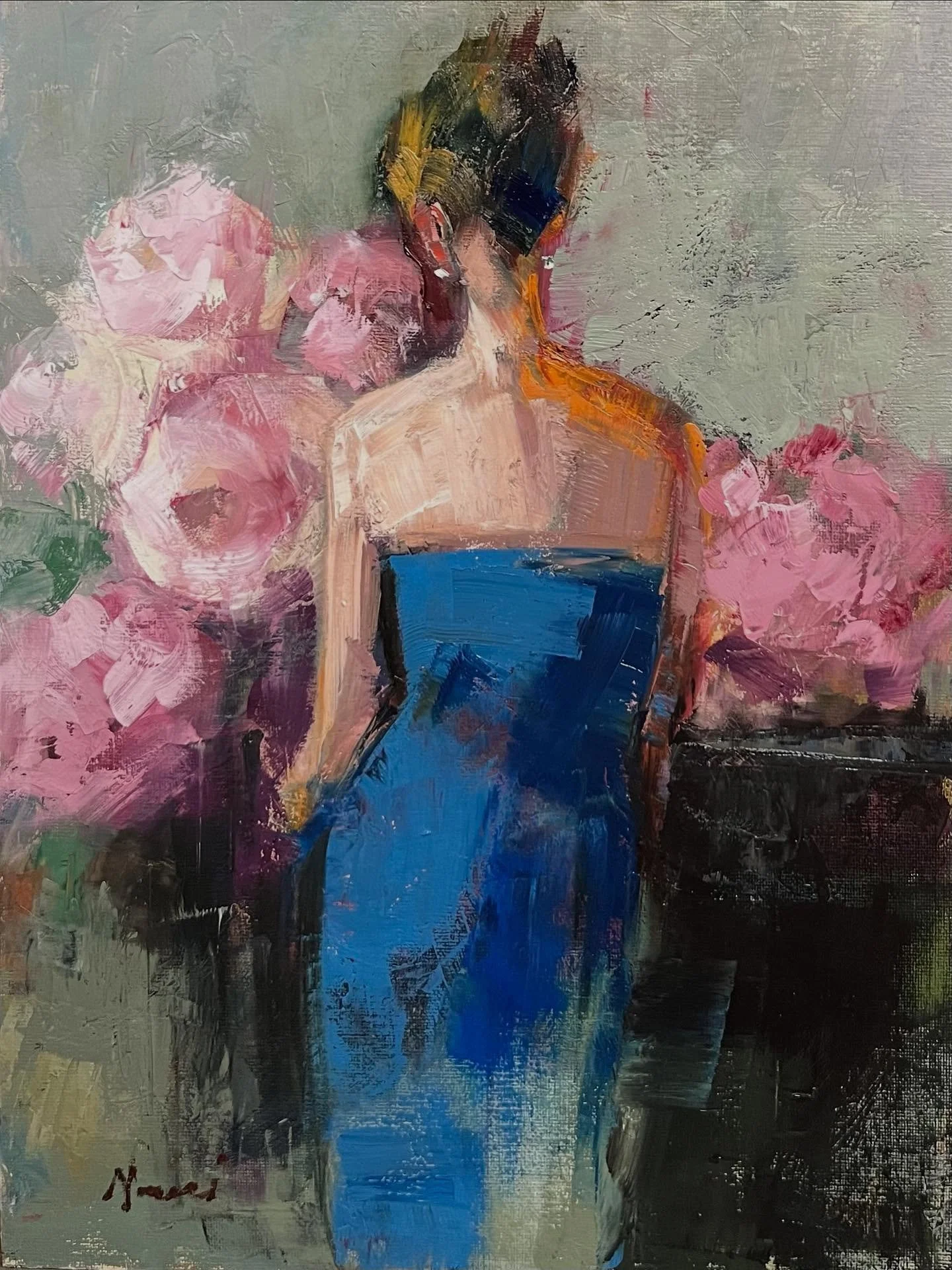 Figurative painting in oil 12x16. #figurativeartist #californiaartist #sacramentoartist #abstractart