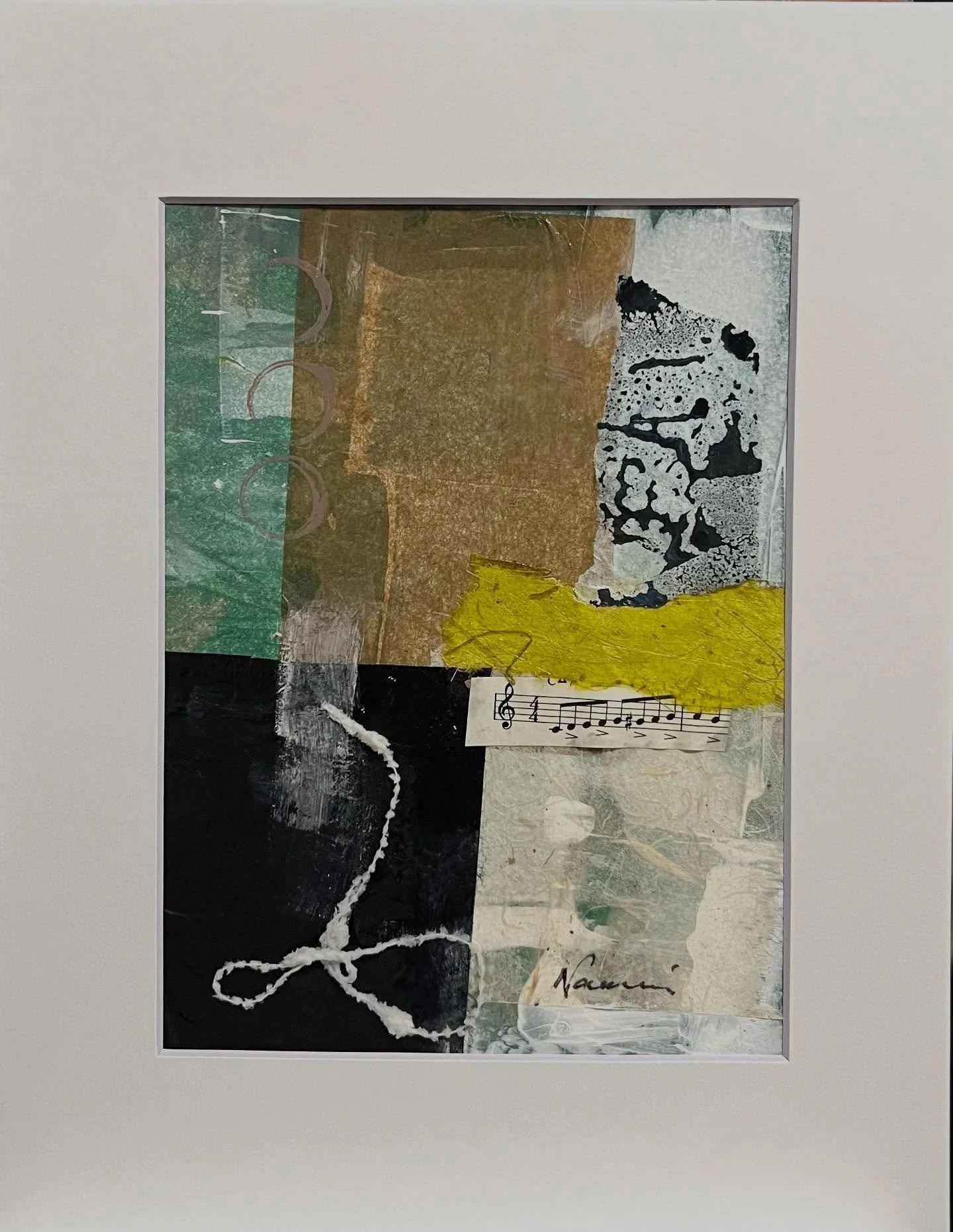 Paper collage for the Holiday Sales at the Pence Gallery. 6x8 in 8x10 matte. #collageart #papercollage #abstractart #holidaygift