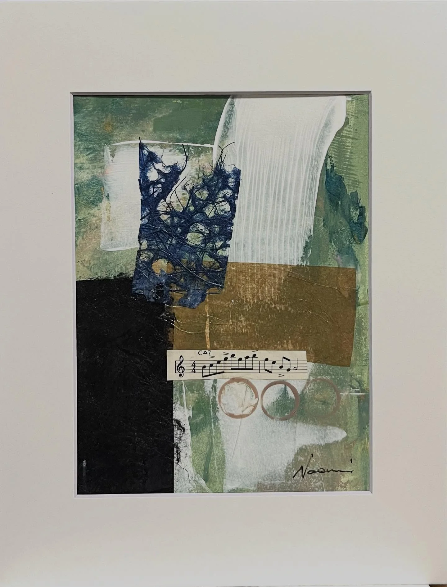 More abstract collage, 6x8. #papercollage #collage #collageartist #giftideas