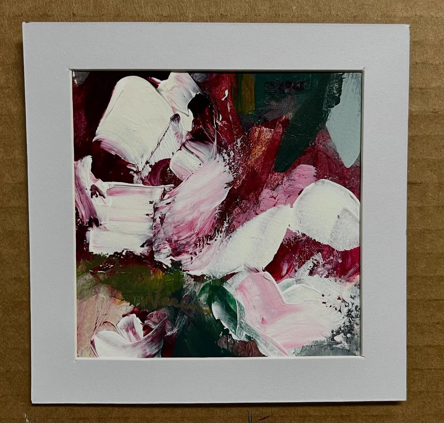 Abstract Floral painting in acrylic. #flowers #flowerart