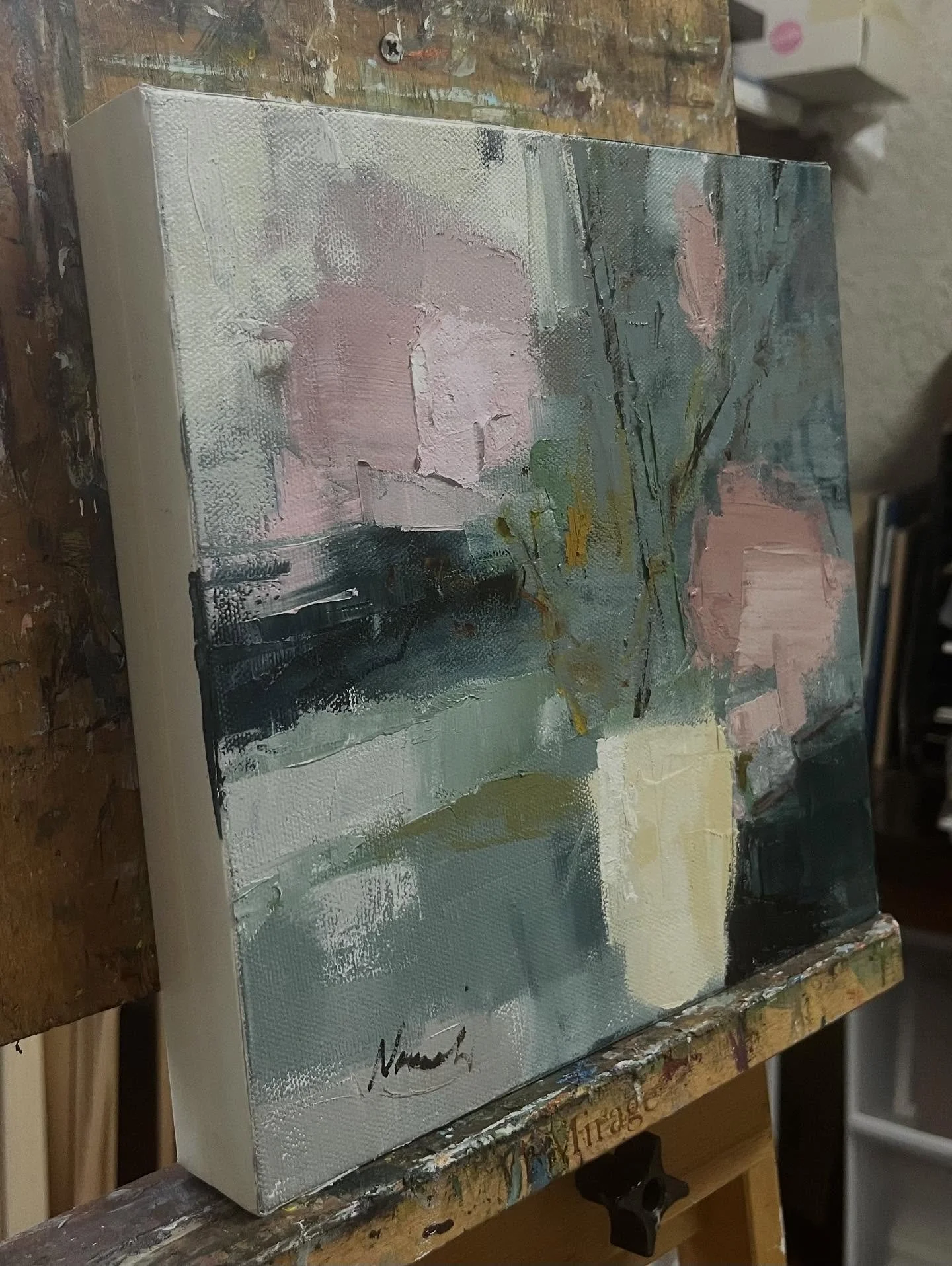 Abstract painting on one inch thick rapped canvas in oil. #abstractart #contemporaryartwork #califirnia #daviscalifornia