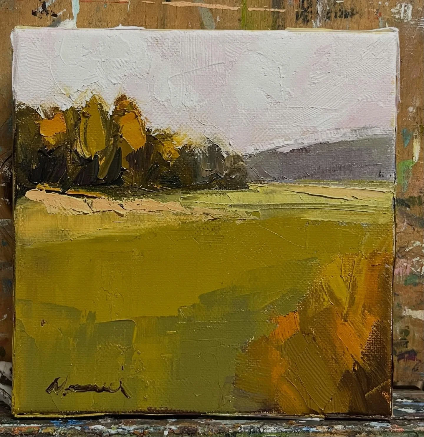 Needs to be dried and framed and hung up on the wall. #minipainting #artgift #christmasgiftideas