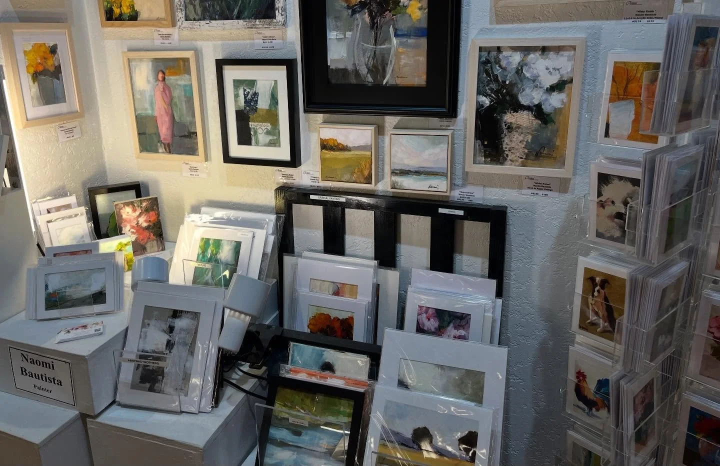 Artists&rsquo; Collaborative Gallery in Old Sacramento, CA. More than 30 local artists are exhibiting all handmade artwork. This is my display right now.