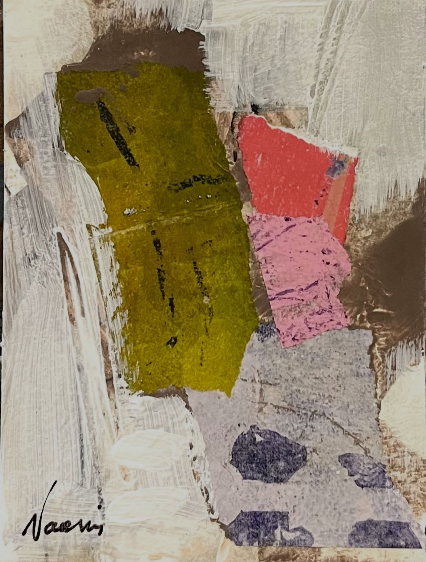 Small abstract collage painting. #abstractart #abstractcollage #collagepaper #artist #contemporaryart