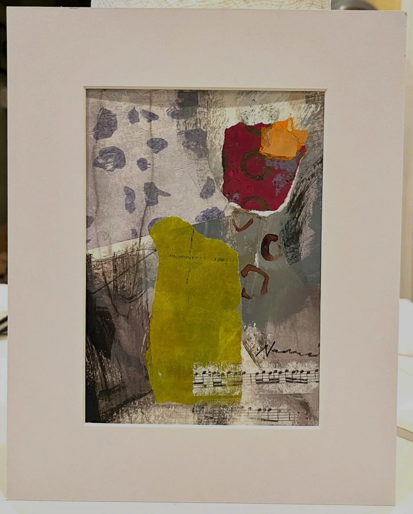 Just having fun with mixed media. #abstractcollage #collage #collargeart #contemporaryart #contemporarypaintings