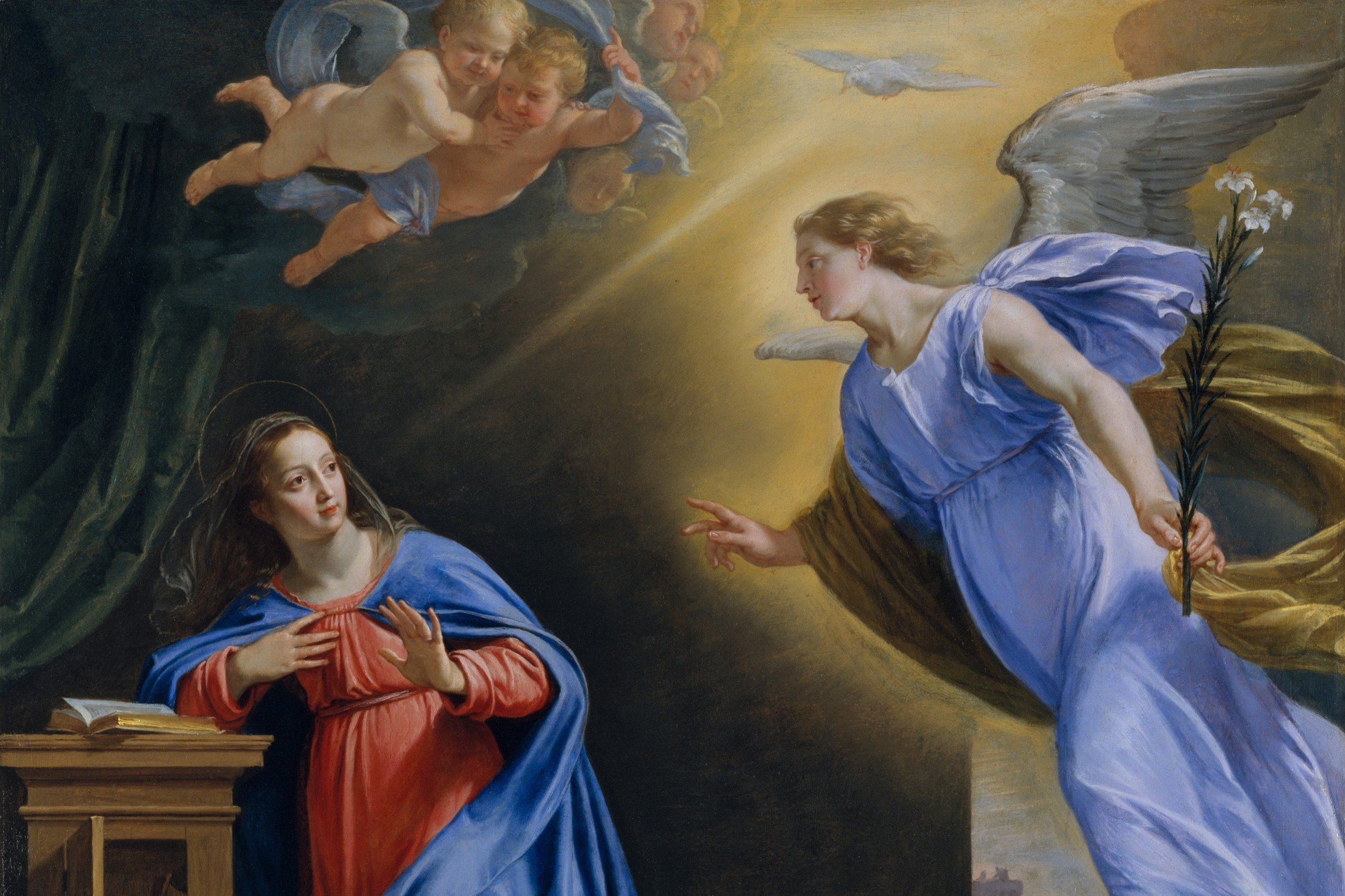 Благие вести картинки. Явление ангела деве Марии Благовещение.