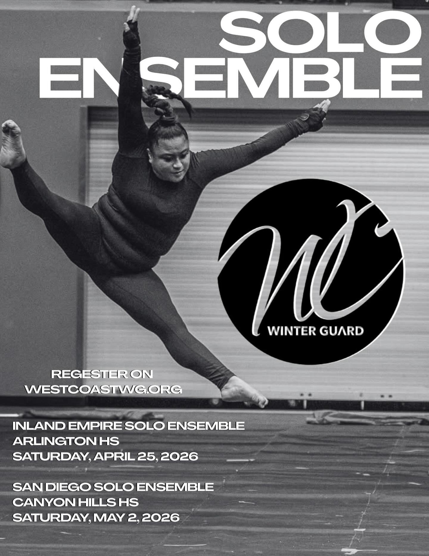 Jump into your creative side and perform in the Solo Ensemble Competitions! To see more info and register go to westcoastwg.org ✨