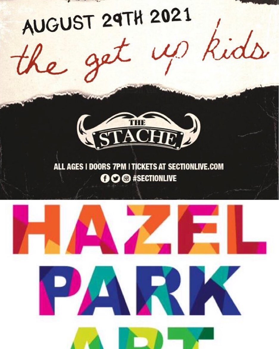 We have a big day tomorrow!
8/29 we&rsquo;ll be on the east side of Michigan at @hazelparkartfair at noon for a set and then back to GR at @sectionlive to open for @thegetupkids at 7pm!!!
.
.
.
#hazelparkartfair #hazelpark #thegetupkids #valentiger #