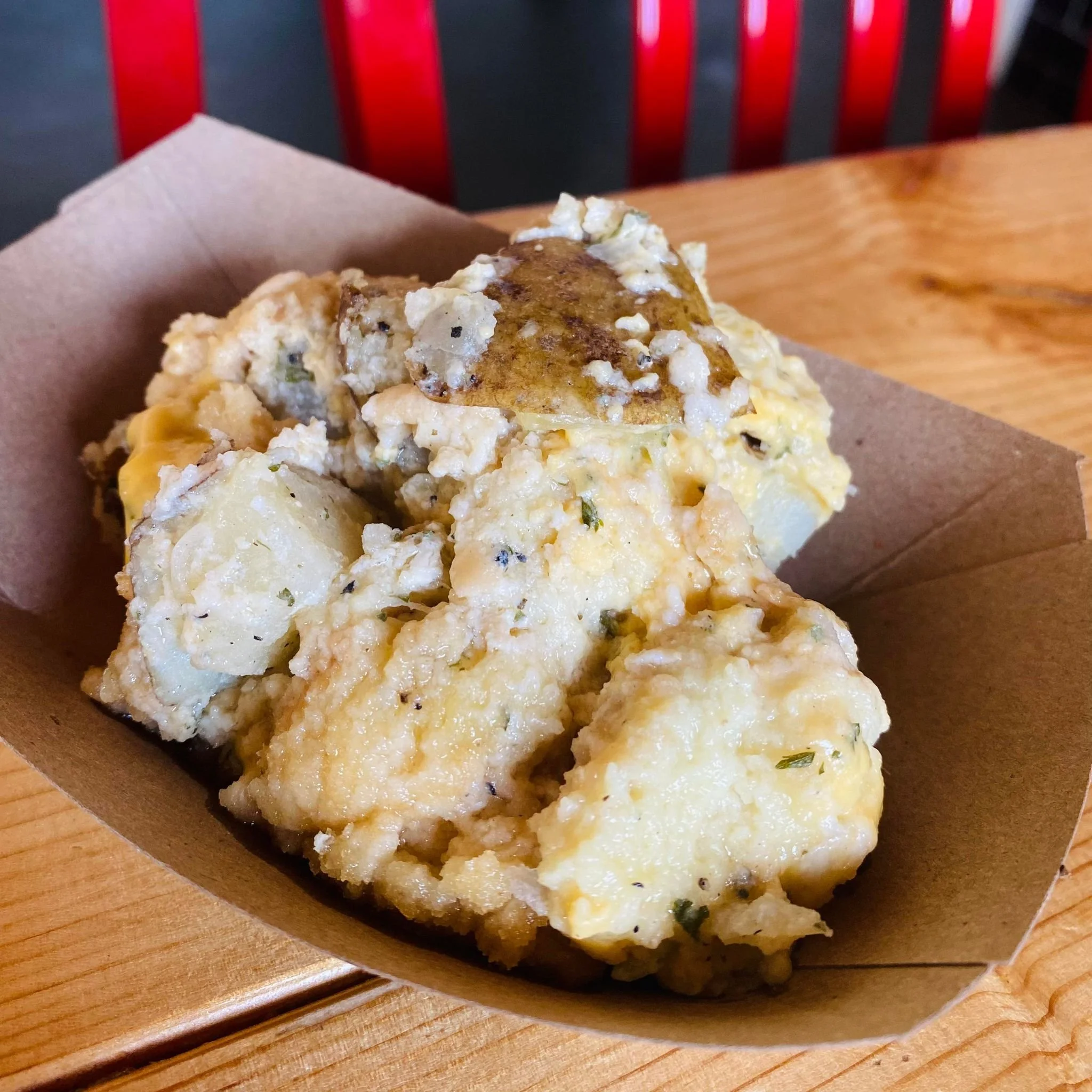 Pan of Cheesy Potato Casserole - Holiday