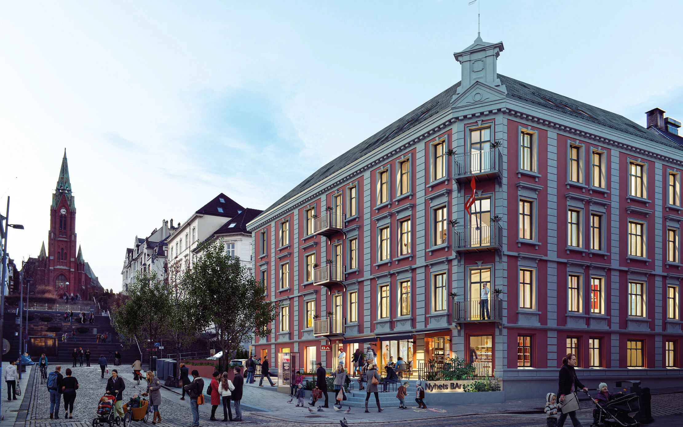 BA flytter og setter preg på bygård i sentrum