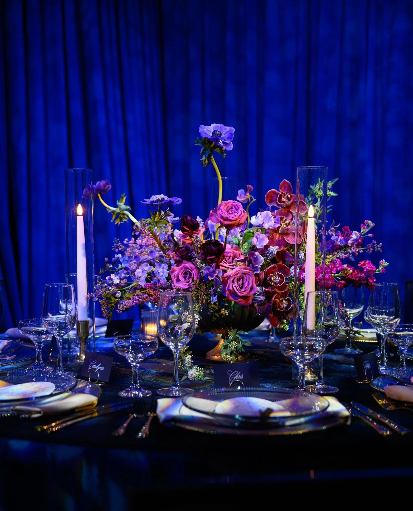 "Dark Romance" ⁠
Such a fun directive for this styled shoot! Thanks for having us be a part of the team @marissapedoneevents⁠
⁠
Host, Planning &amp; Design: @marissapedoneevents⁠
Host, Photographer: @perlaimages⁠
Host, Bridal Stylist:@julie