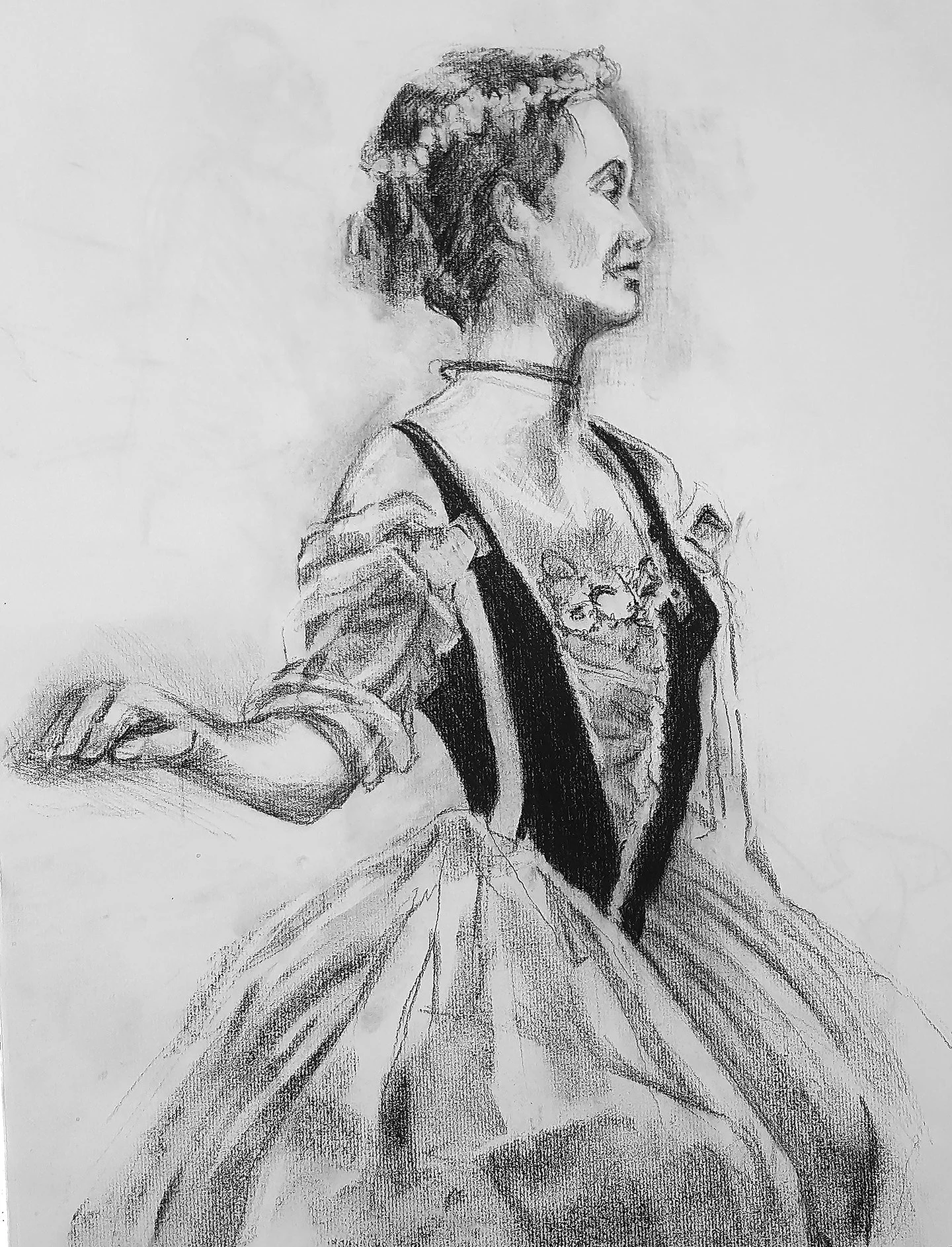                    figure drawing                               charcoal 