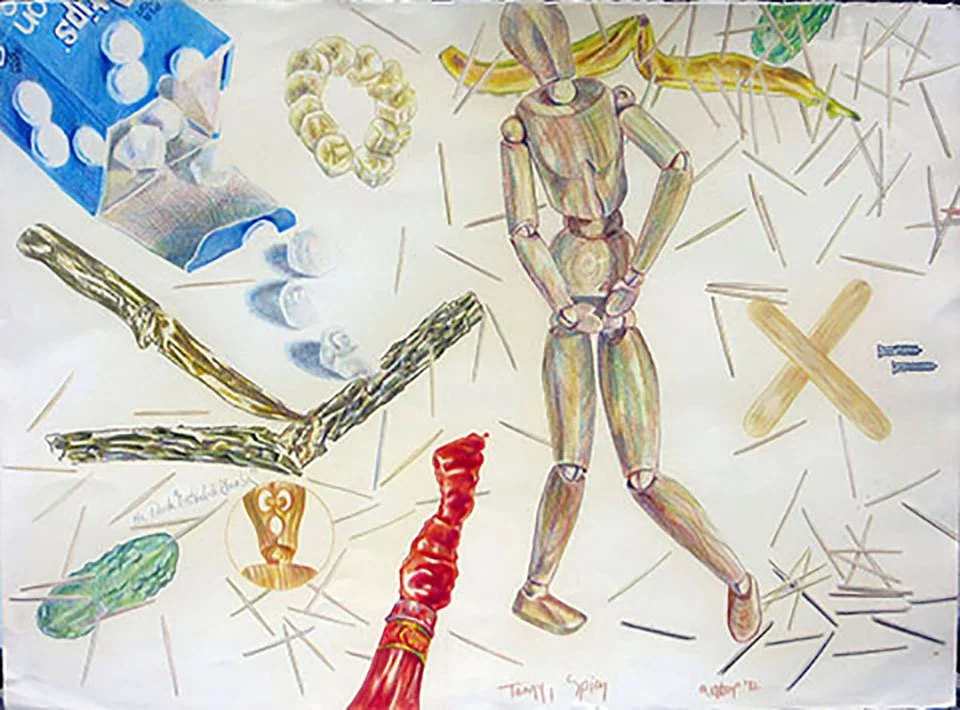                  Tangy  Spicy                                              color pencil 