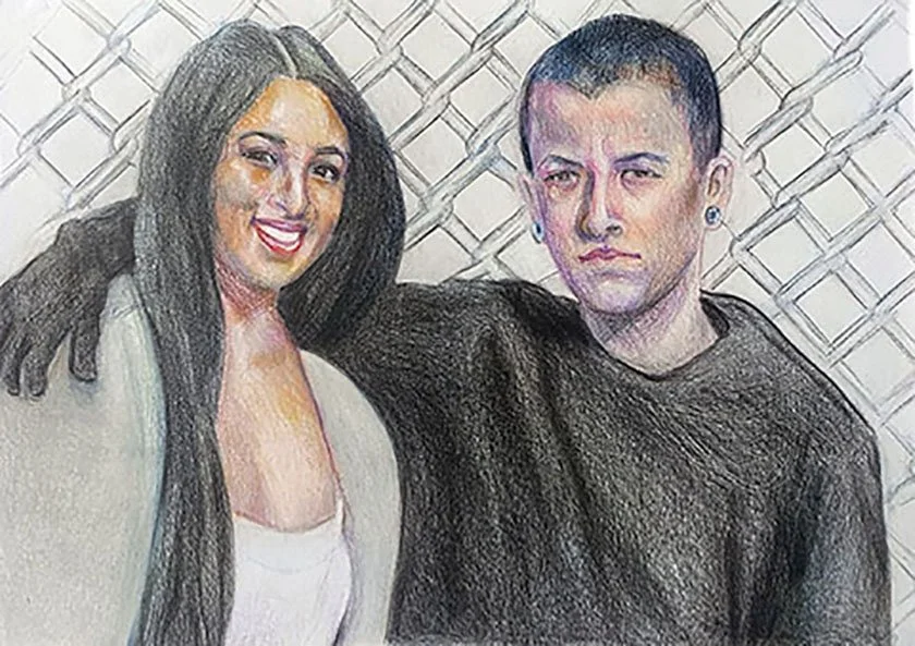            Romero Sisters                                    color pencil 