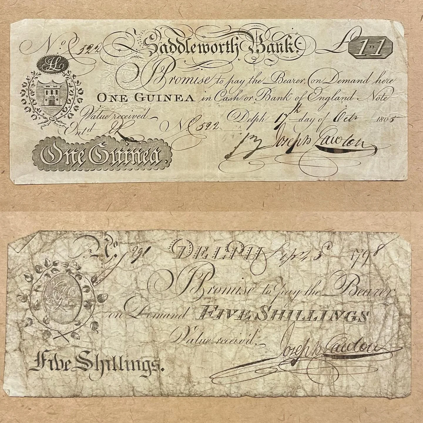 Sometimes you find cool things lurking in archives . . . 18th- and 19th-century banknotes. 💰 

#scriboergosum #iwritethereforeiam #artfulambitions #illtakeyouthere #writingtosee #iwritethesights #artwriter #artwriting #visualwriter #visualwriting #w
