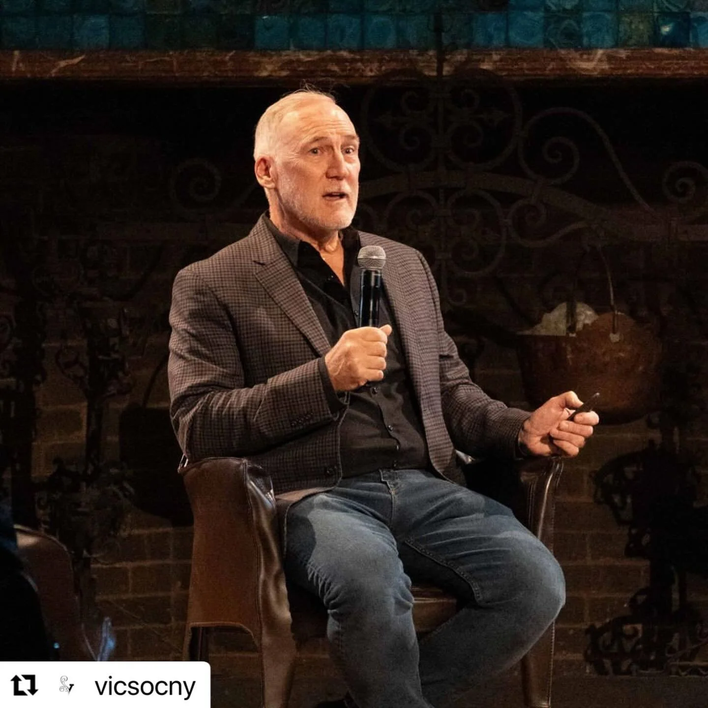 On a brighter note, what a heady experience Tuesday night was!

#Repost @vicsocny with @use.repost
・・・
We had such a blast last night listening to Bob Shaw regale us with tales from the front lines of HBO&rsquo;s &ldquo;The Gilded Age.&rdquo; Learnin