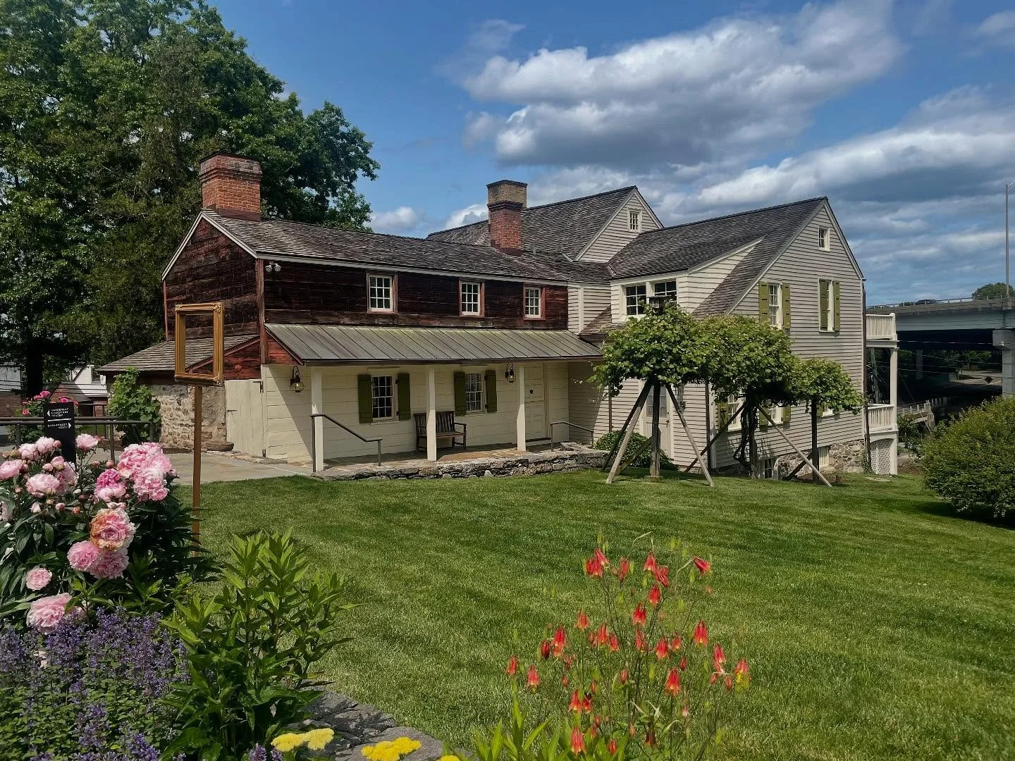 The columbine greeted us on this, a perfect day for visiting the Bush-Holley House, home of the Cos Cob Art Colony, where many American Impressionists like John Henry Twachtman, Frederick Childe Hassam, and Elmer MacRae lived and painted.

One of the