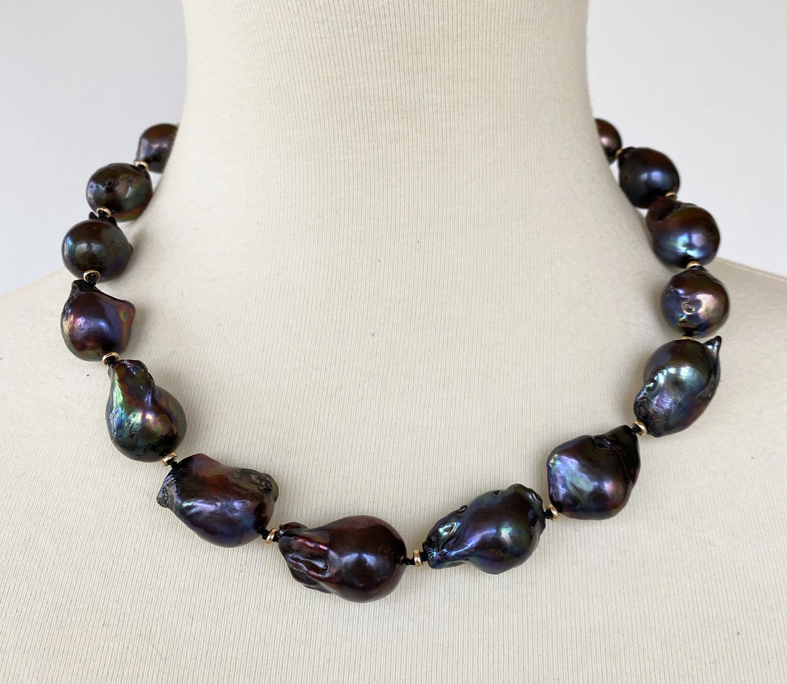 Marina J Large Baroque Black Pearl 