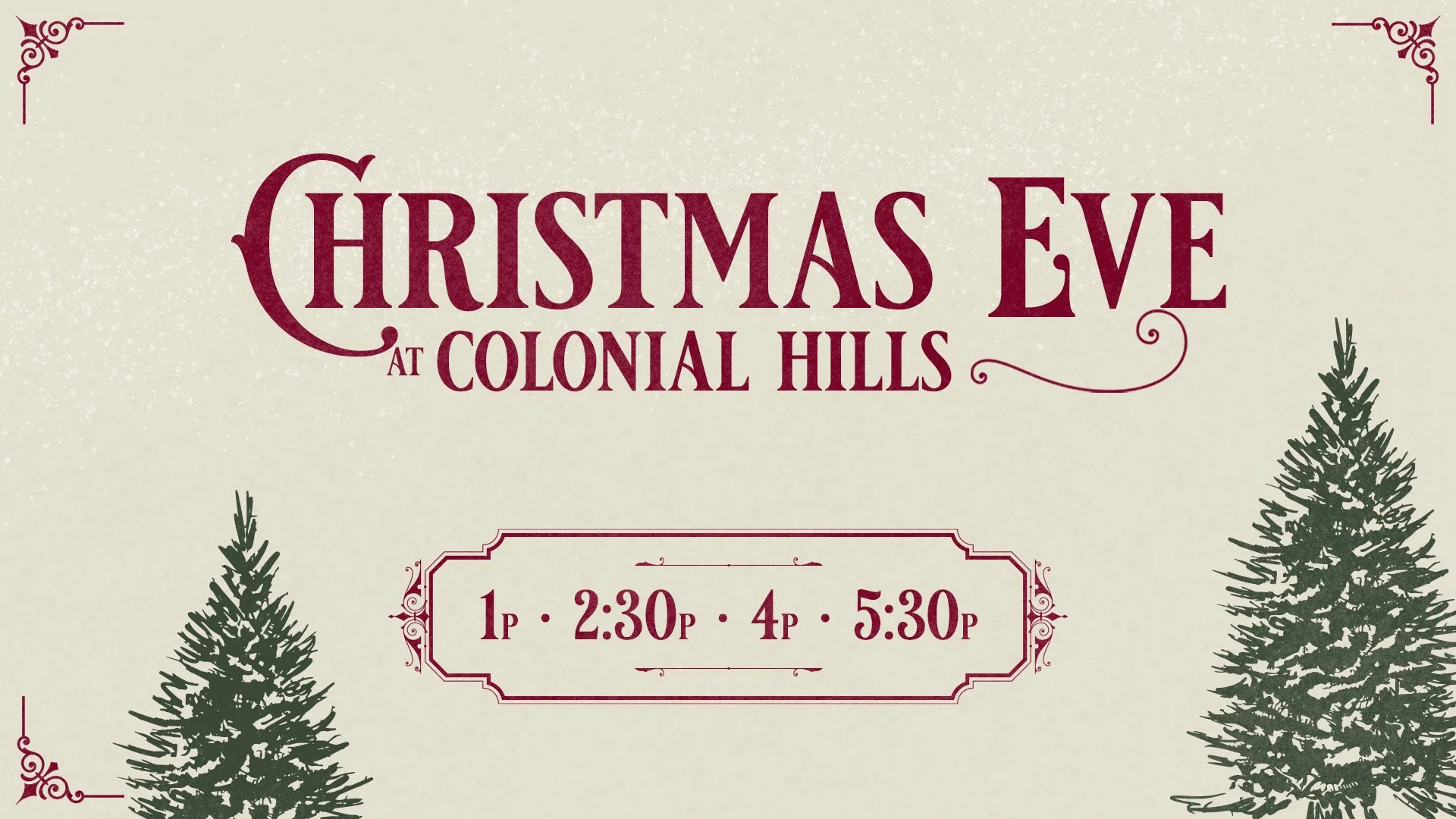 Christmas Eve at Colonial Hills