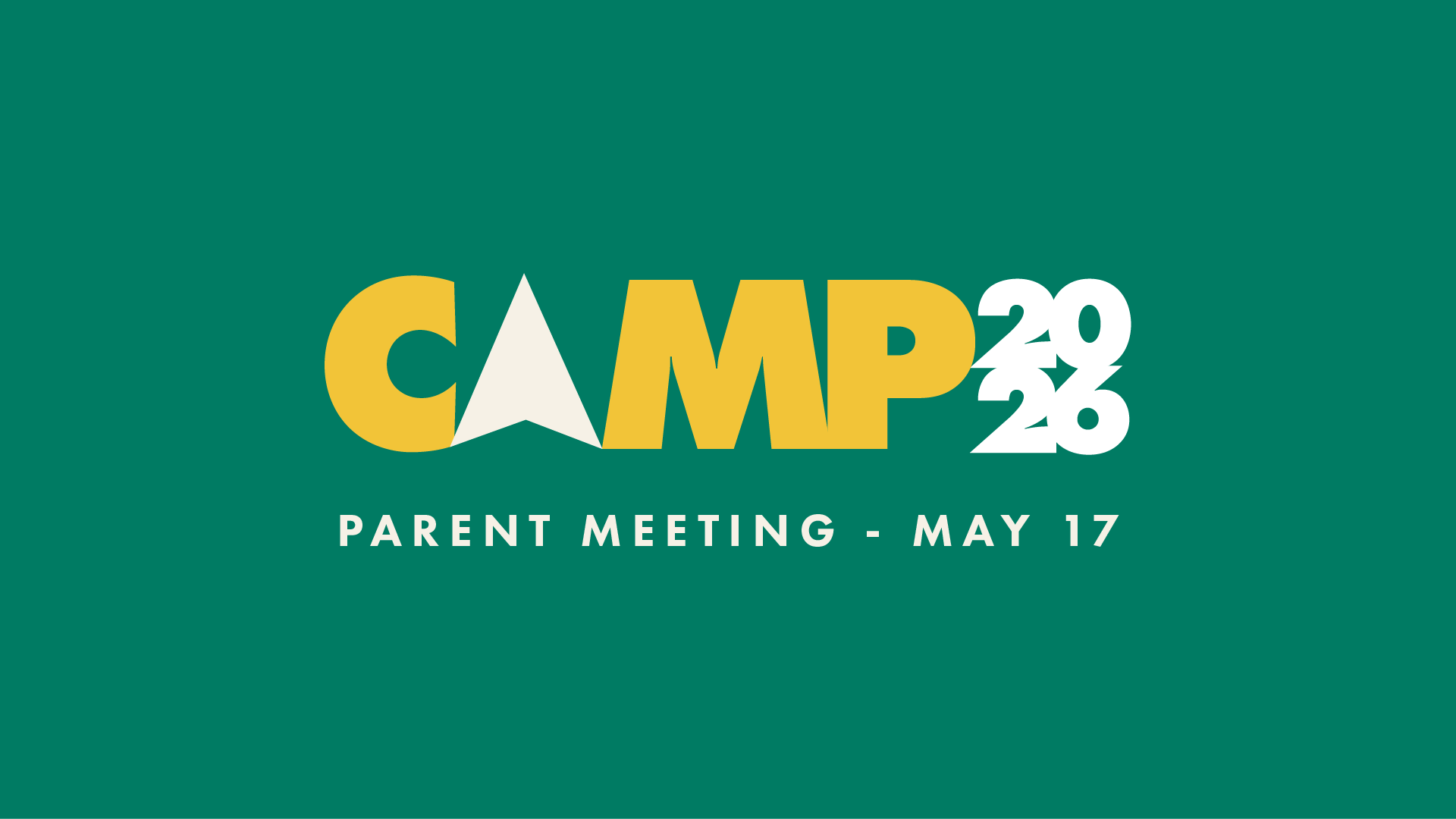 Student Camp: Parent Meeting