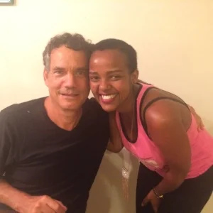 Liliane with Nir Lahav, ASYV's first Village Director