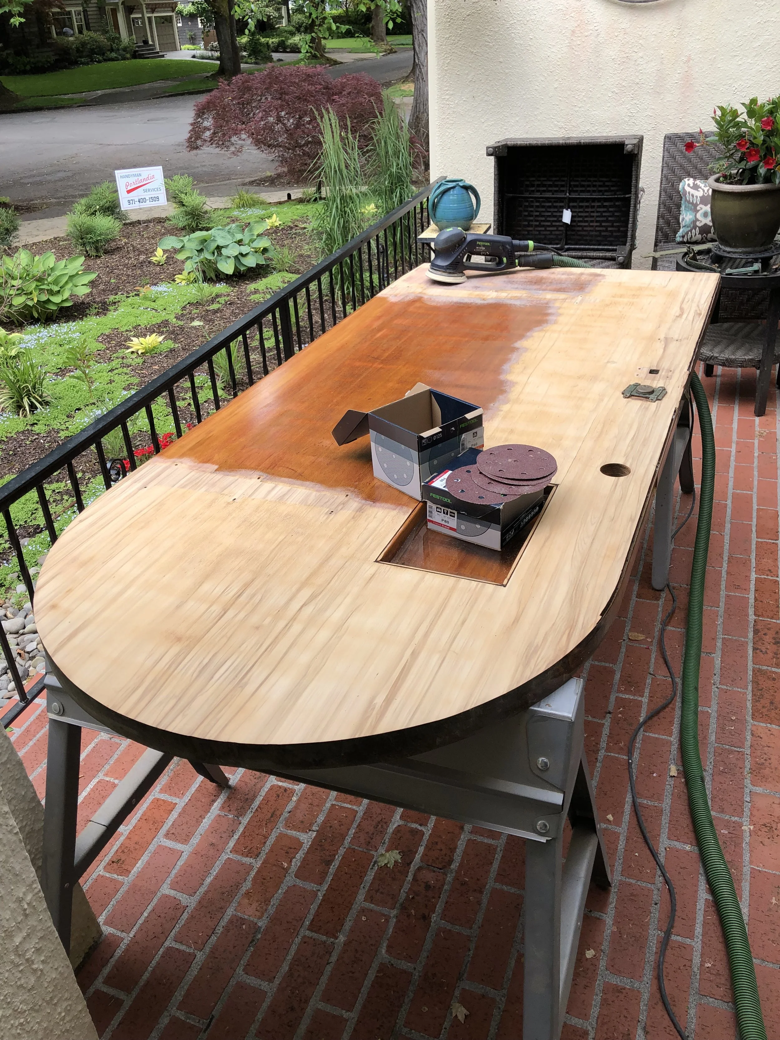 Front entry door restoration