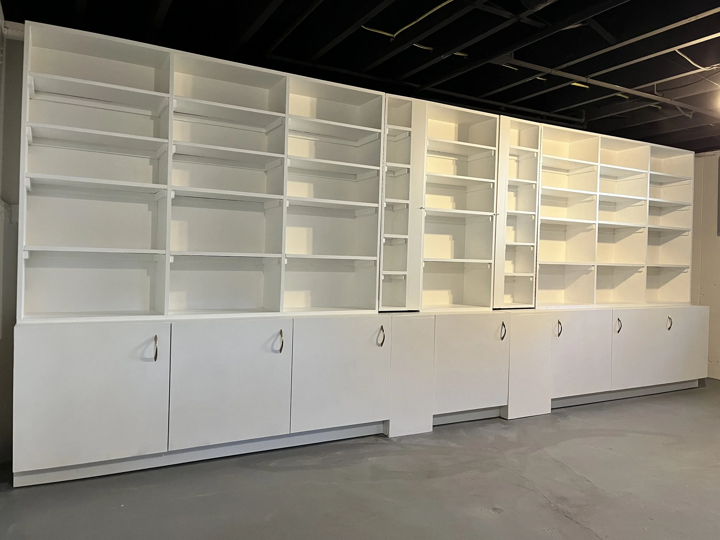 Portland handyman custom bookshelf storage unit