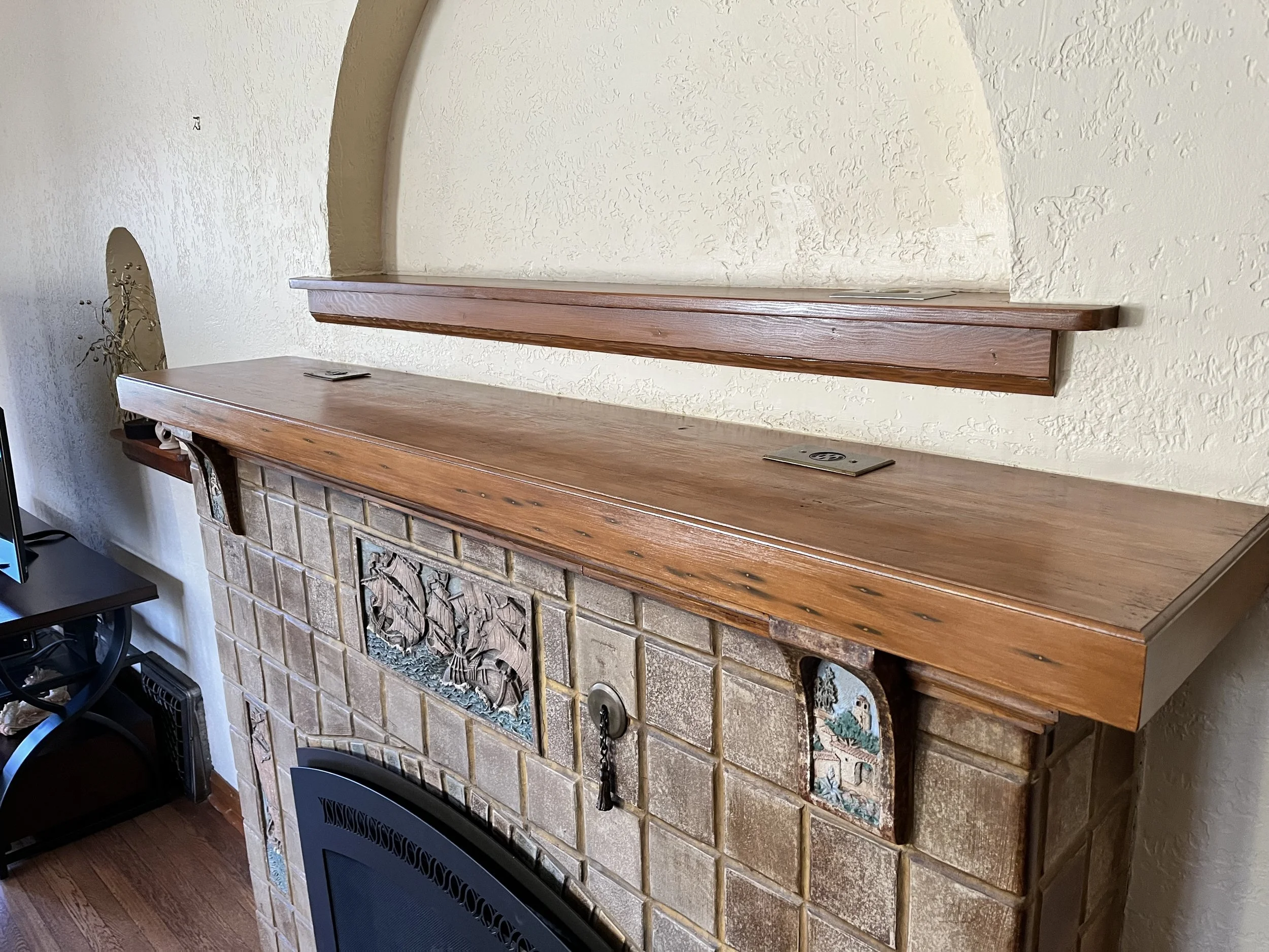 Historic Eastmoreland Fireplace Mantel Restoration