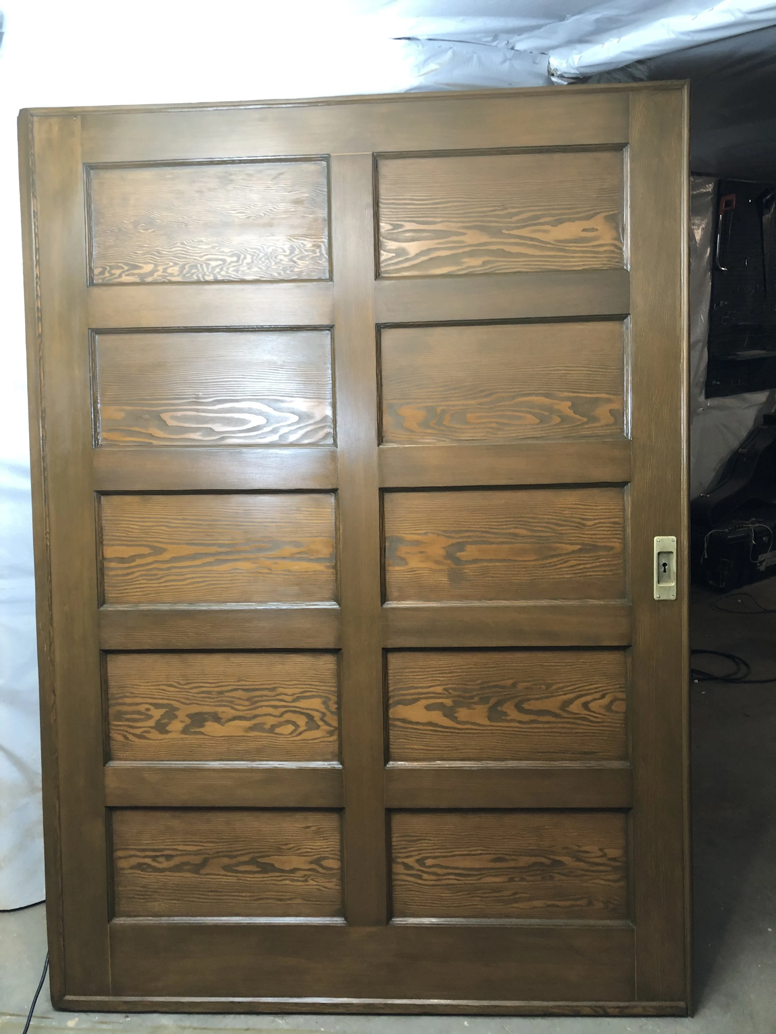 100 year old pocket door restoration