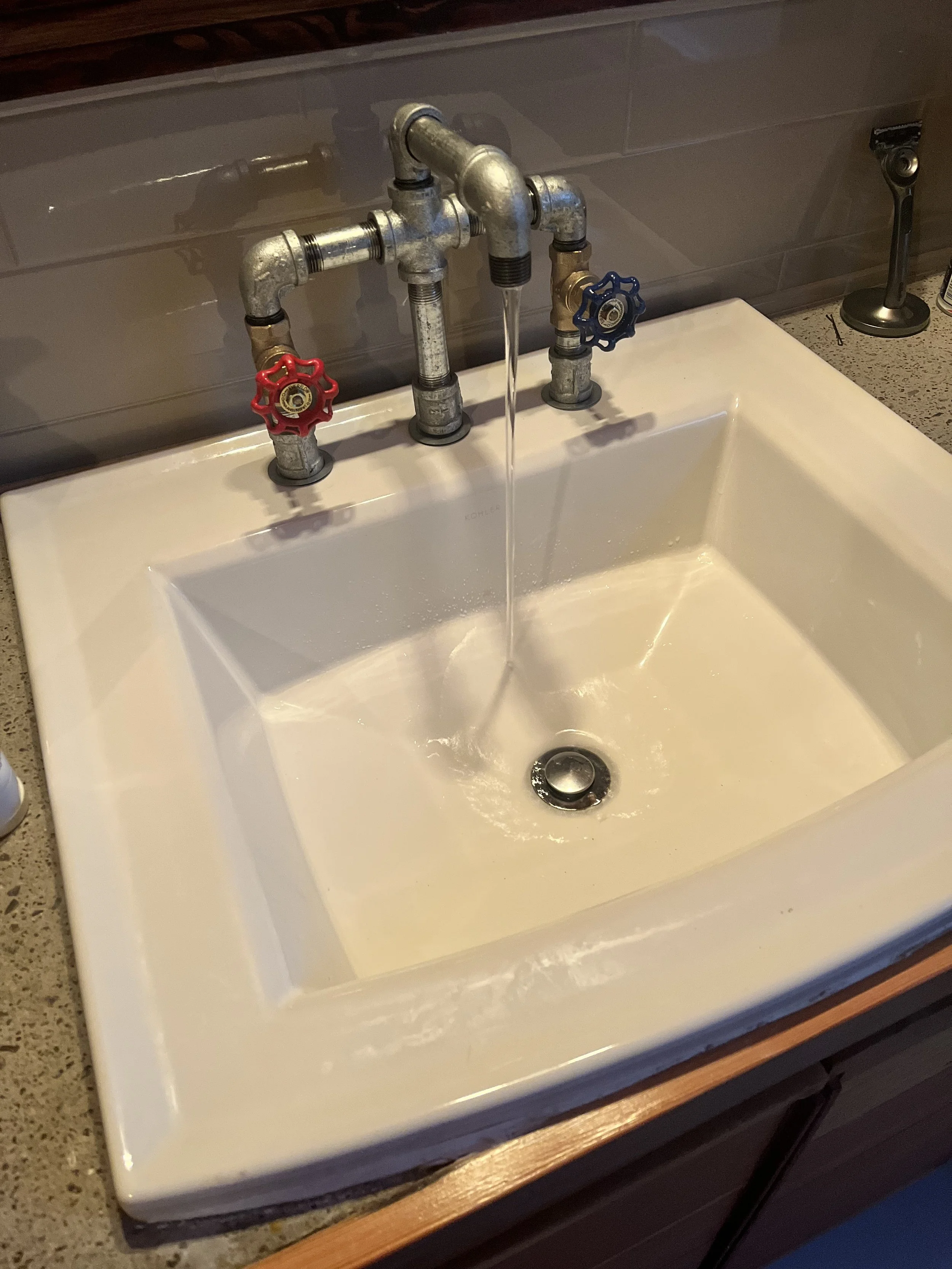 Faucet installation