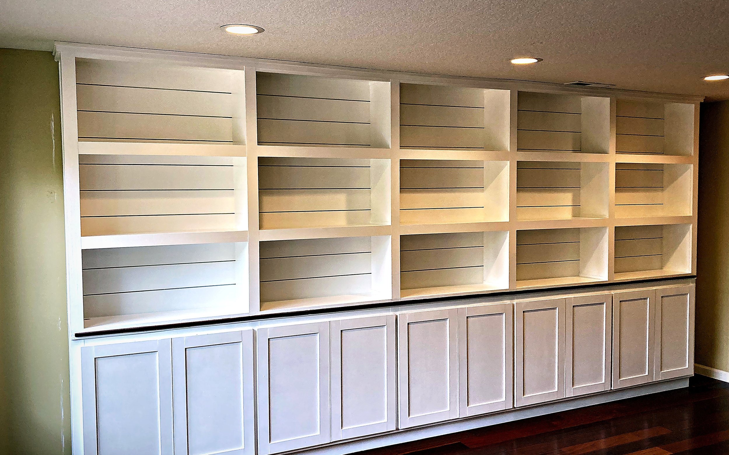Custom built-in cabinetry installed in a Portland home