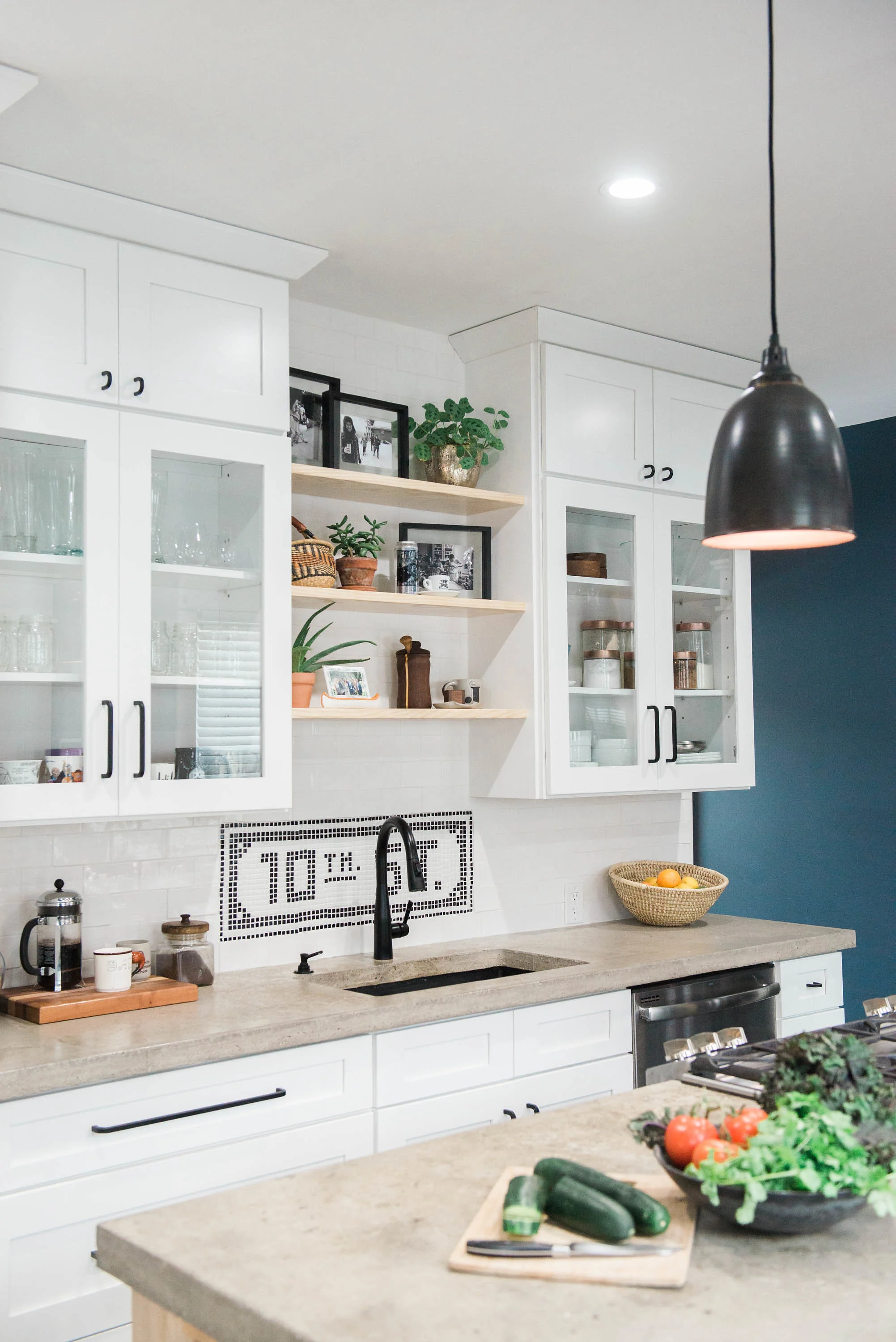 Open Shelving in Kitchen