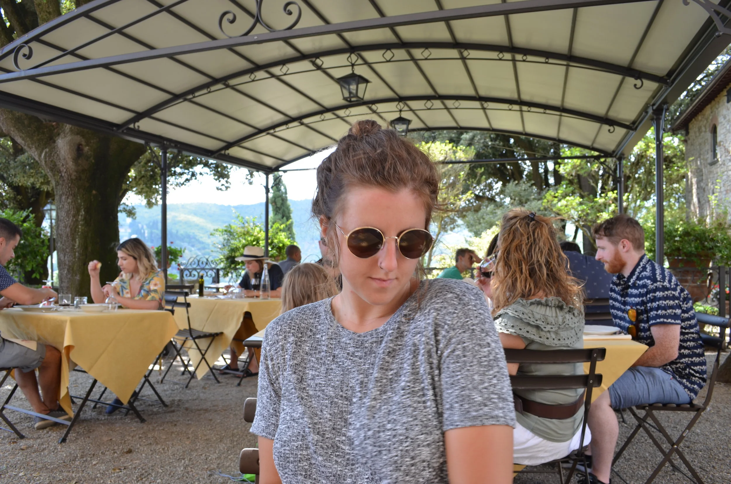 Lunch in the garden.