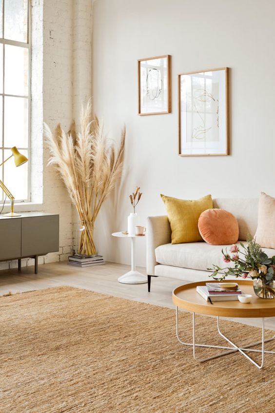 Plants are a great way to add height to a room.