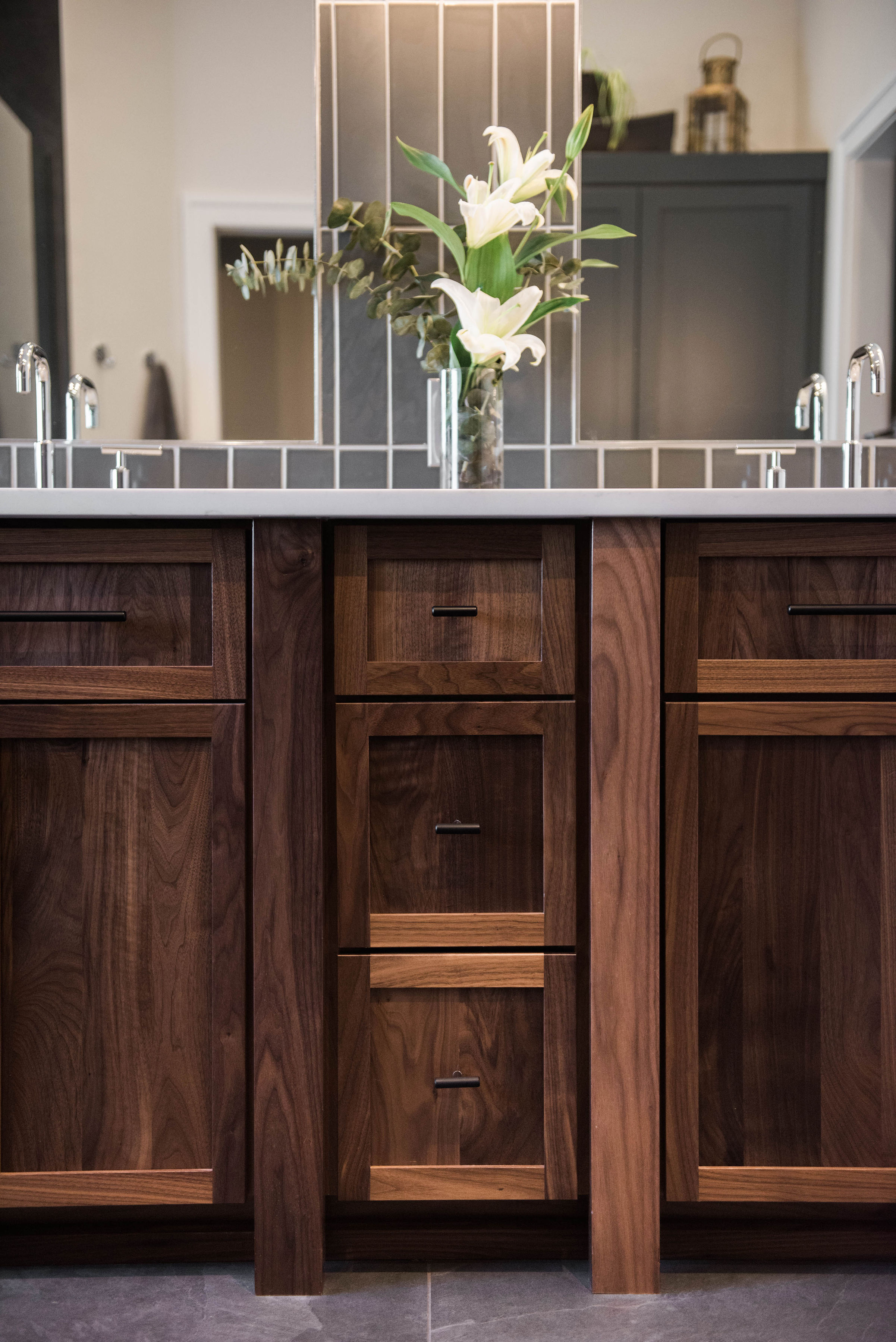 buh-bye oak hello walnut