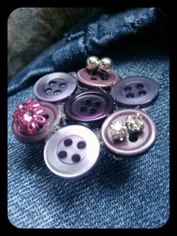 Few things about jewelry storage are more annoying than not being able to find both earrings in a pair. Head to your local craft store and pick up with big plastic buttons to keep the pair together.
