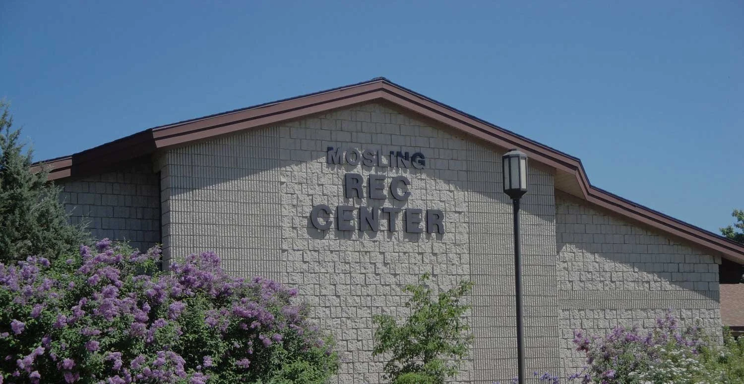 Outside of Mosling Rec Center building