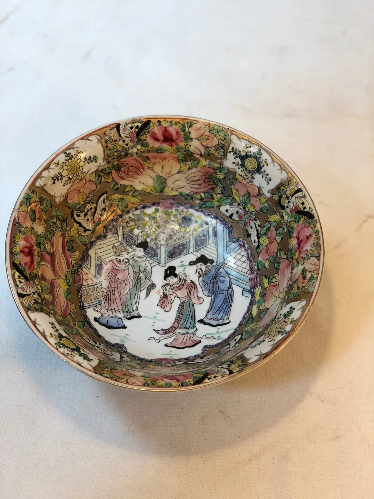 Chinese Bowl.  Handpainted.