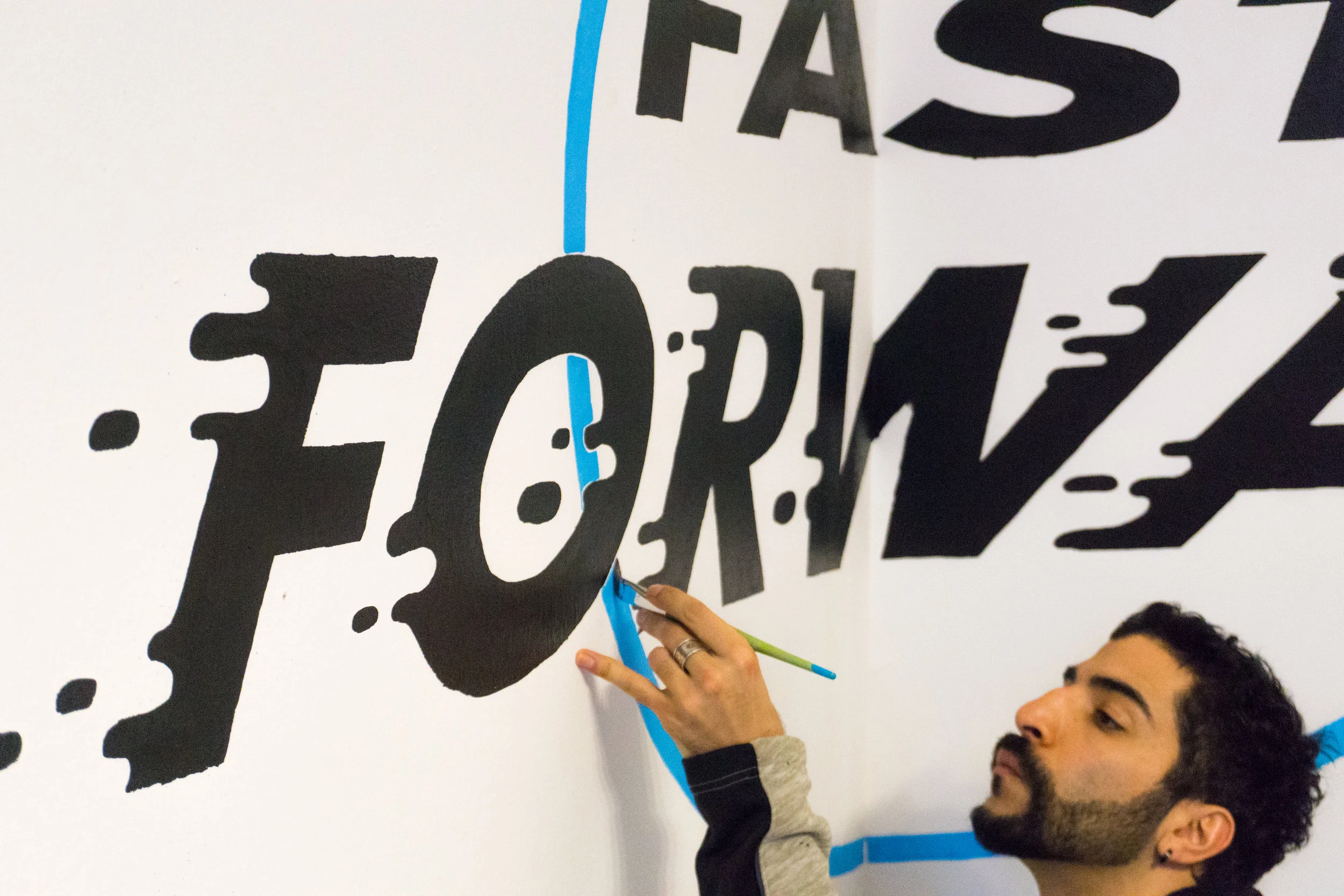 Space Branding Graffiti Street Art Calligraphy Installation