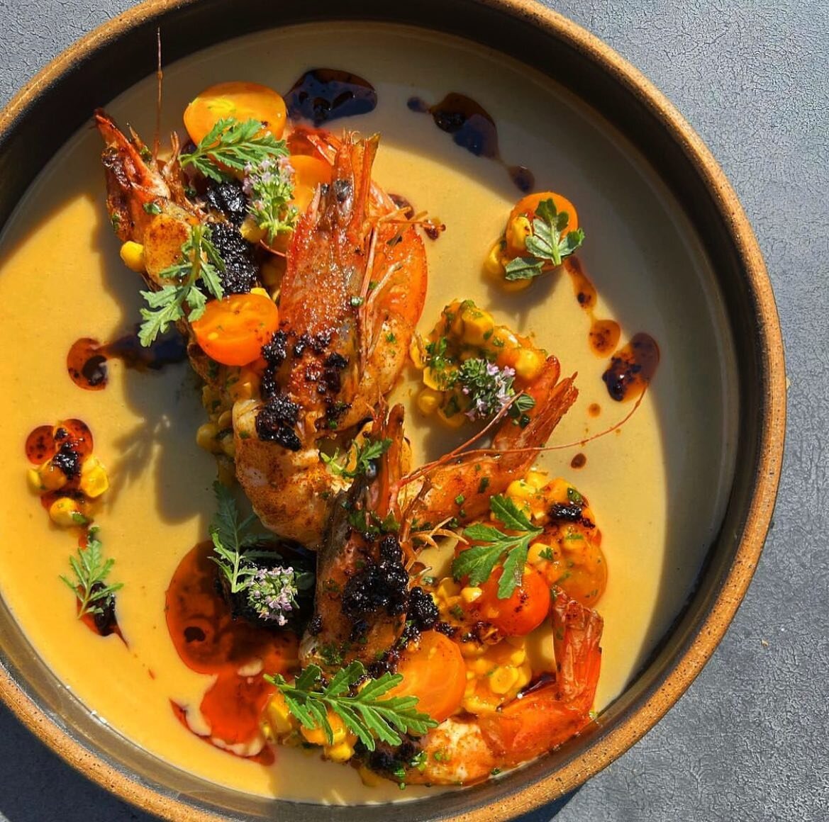 New prawn dish @asteridla for the summer highlighting the incredible work being done by our friends @transparentseafarm