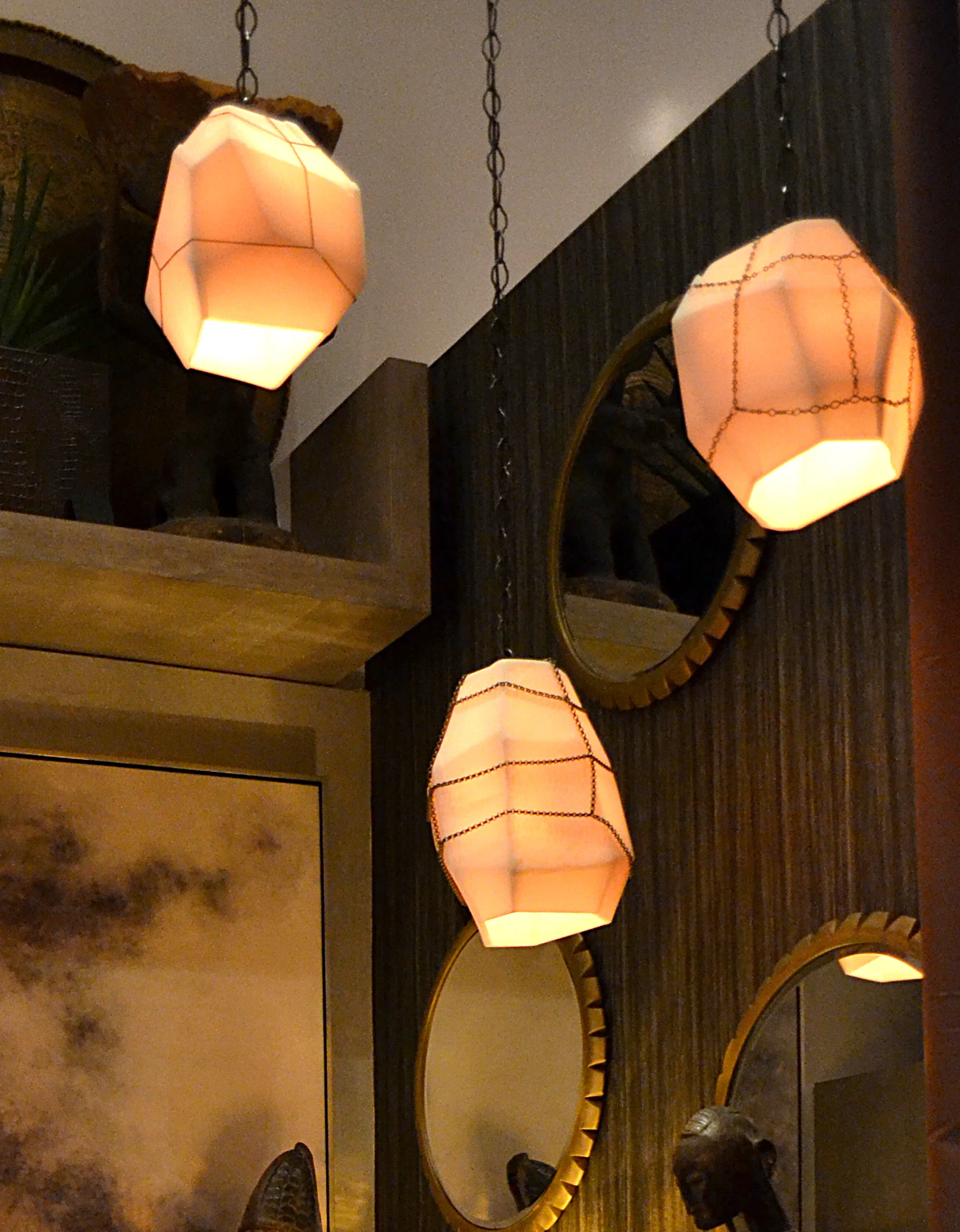   CRYSTAL CLUSTER CHANDELIER   