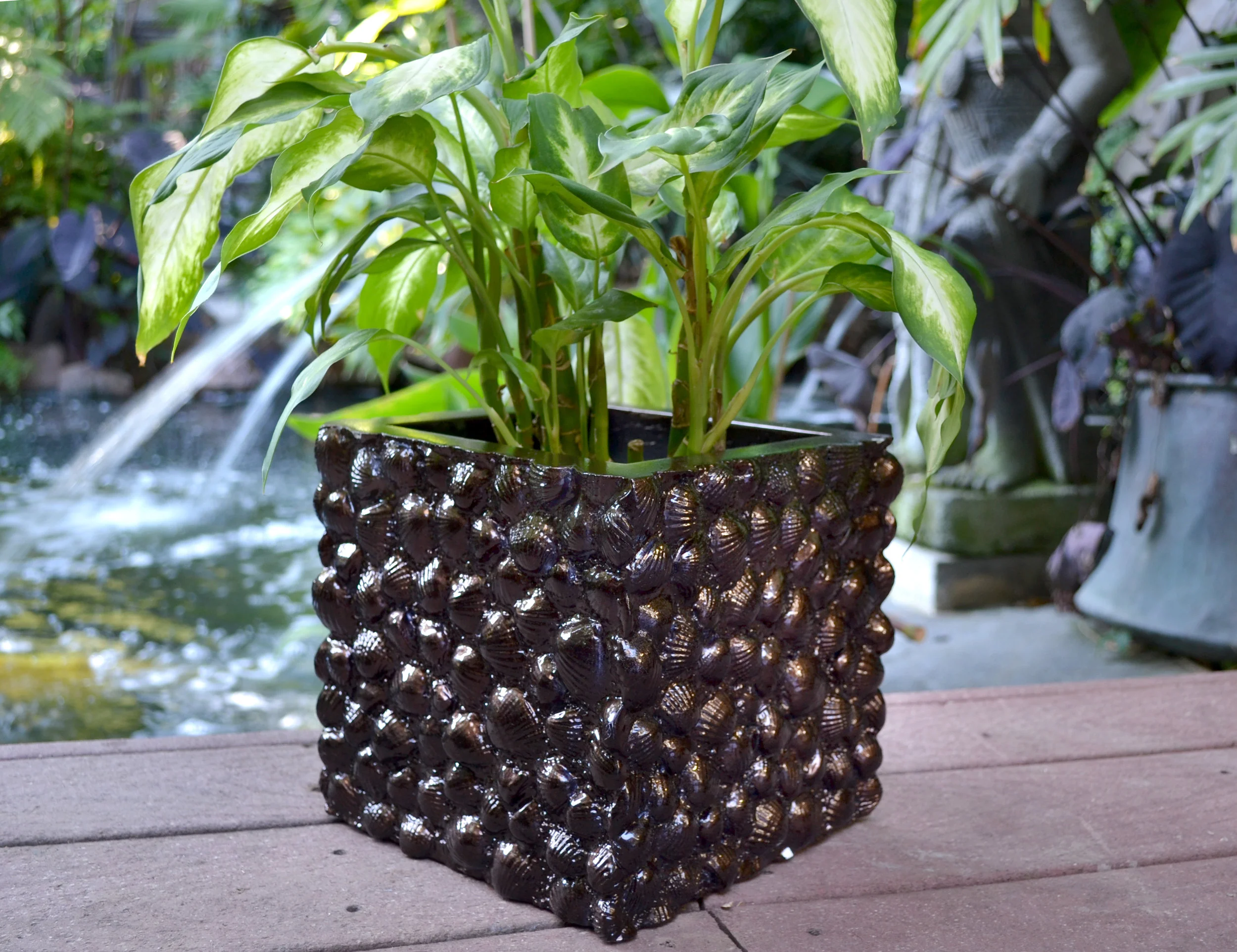    SEA SHELL CONVEX - RUST   