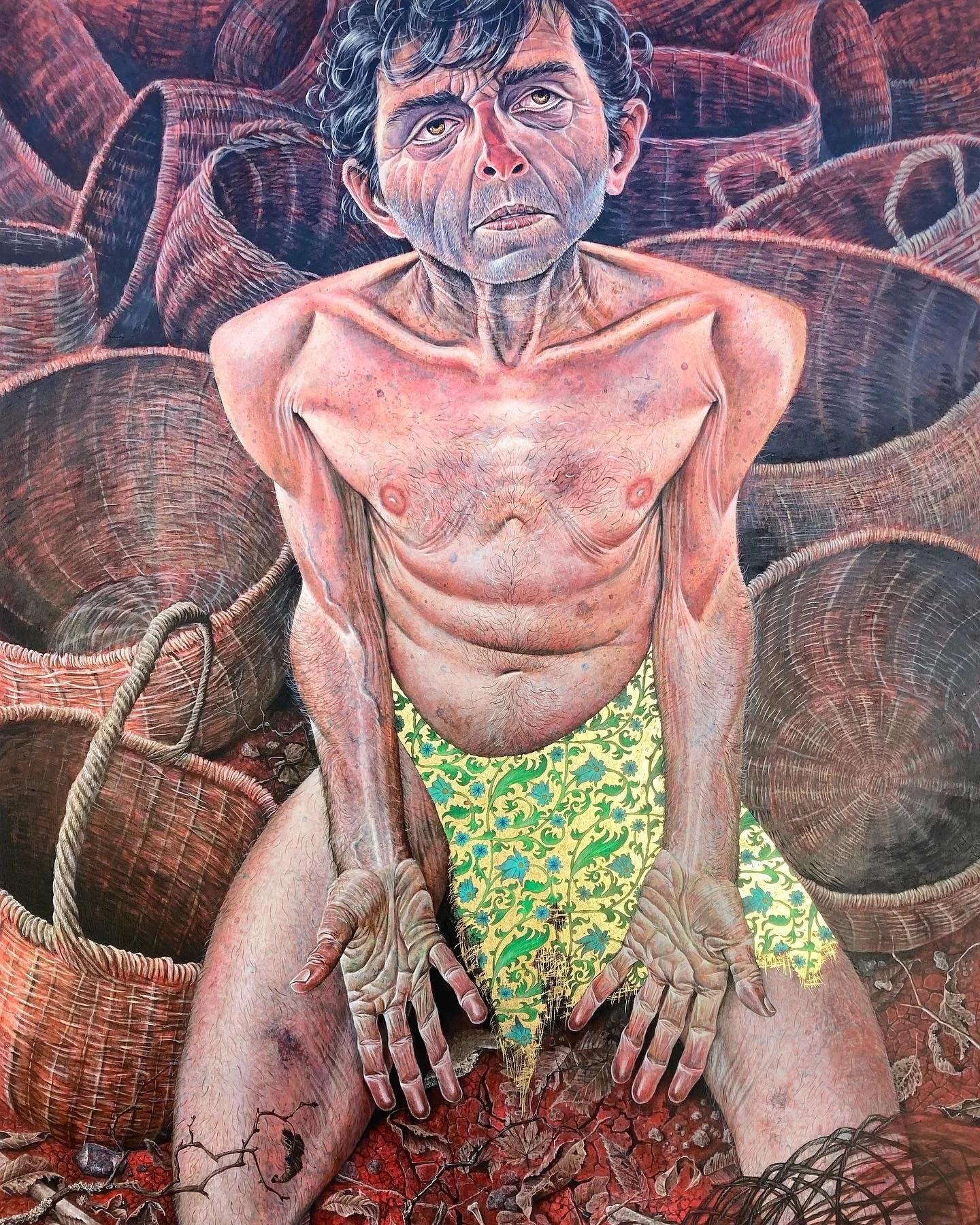 Job (After Karl Zerbe’s ‘Job’), 30x40, 2023