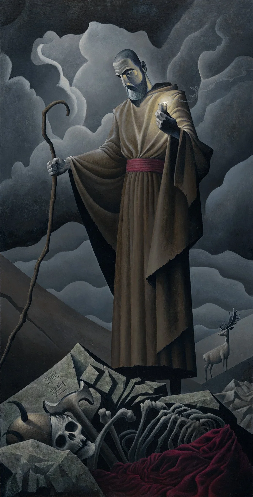 St. Aidan Contemplates the Death of an Old God