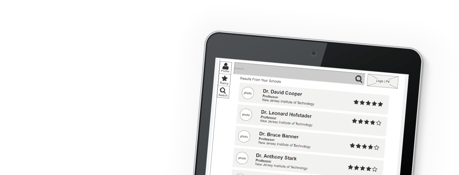 Professor Rating System Shashank Dogra UX UI Designer