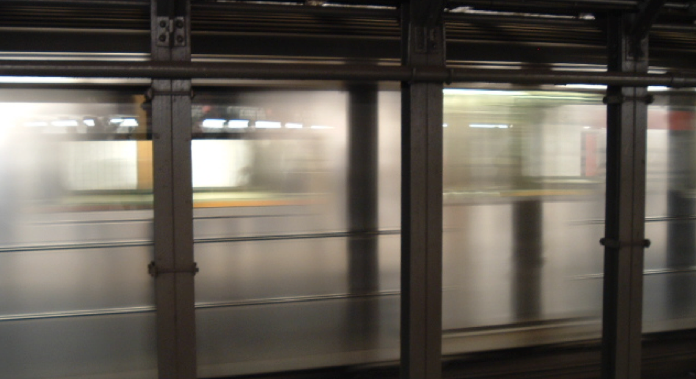  Subway roaring by. F train, Delancey Street, New York City. What would Kiku do? 
