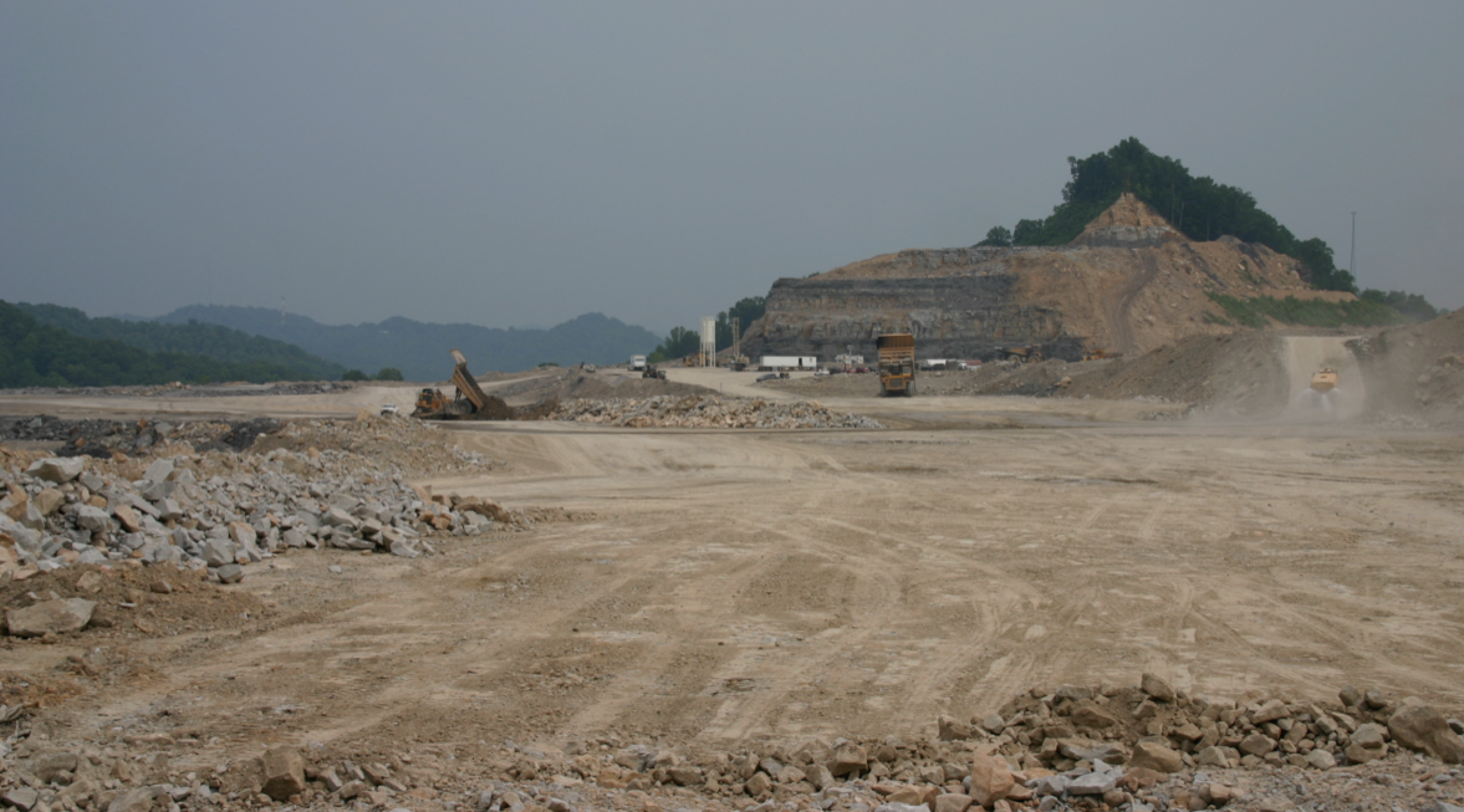  What’s left of a mountain near River’s house. To find out more about mountaintop removal, visit I Love Mountains. 