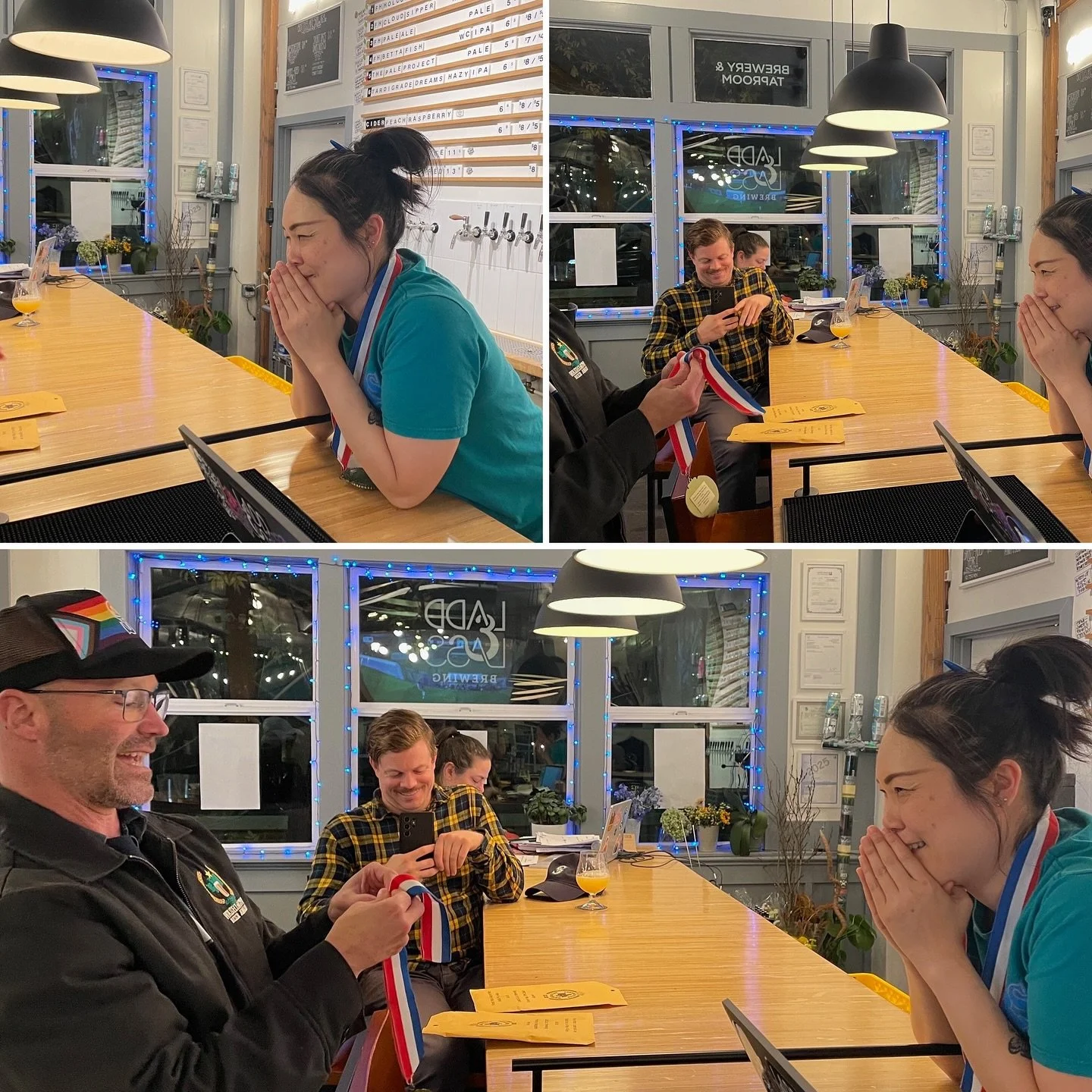 When @markemiley “interrupts” Thirsty Thursday @headinthecloudstrivia to present you with your new WABA hardware. π§‘π§‘π§‘
#DrinkLocal #CraftBeer #drinkWAbeer #Udistrict #BrewedInTheU #SupportIndependentCraftBeer #SupportSmallBusiness #Sup