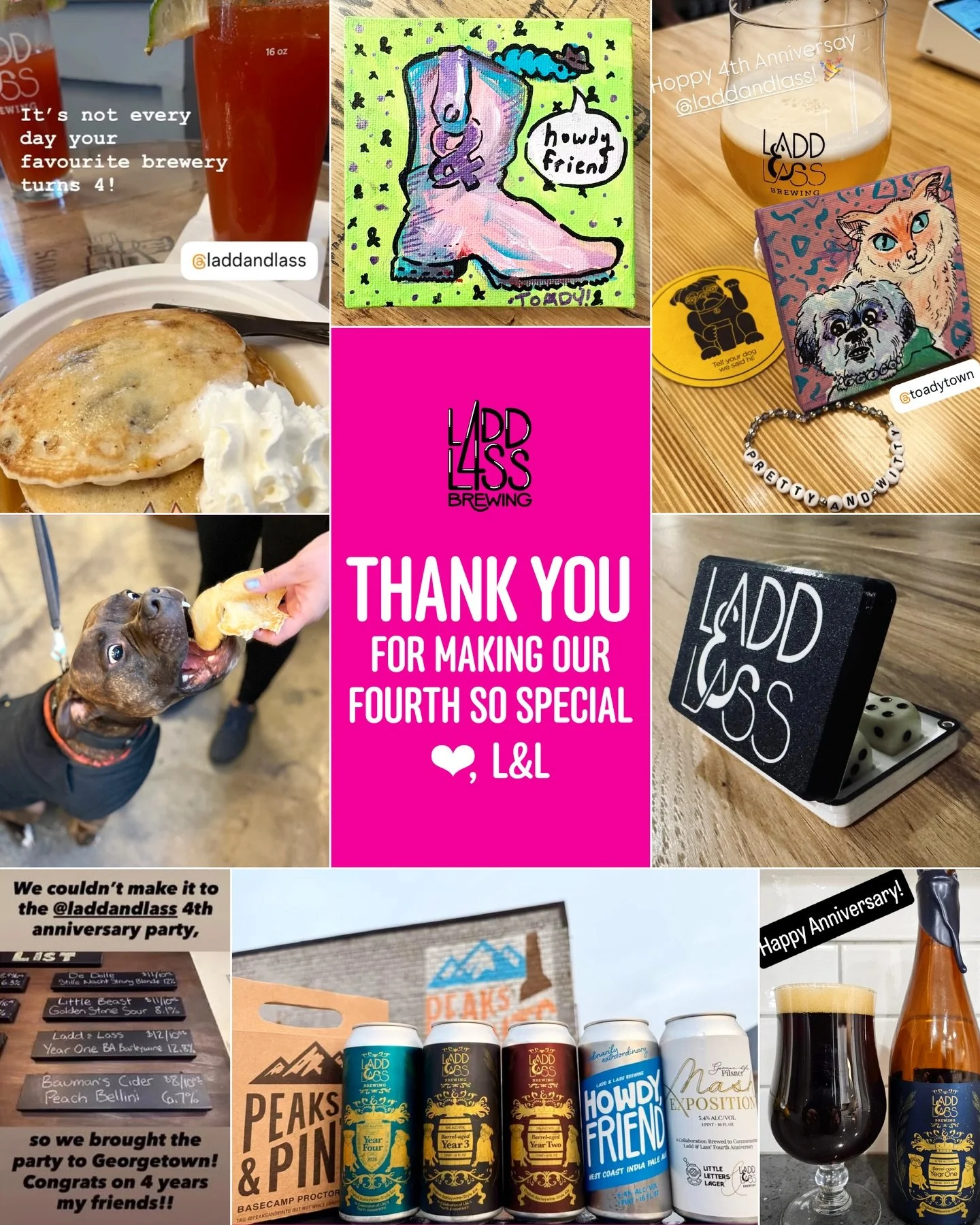 THANK YOU to all of the &amp;s that celebrated with or in support of L&amp;L this weekend. ❤️❤️❤️❤️ It&rsquo;s been an amazing four years and y&rsquo;all have made our wildest dreams come true. Thank you for your ongoing faith and support&mdash;we pr